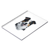 Border Collie Gesicht Notizblock (Linke Seite)