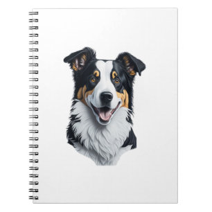 Border Collie Gesicht Notizblock