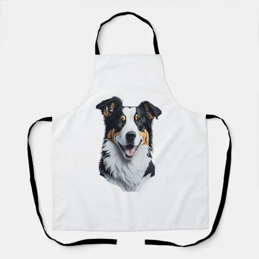 Border Collie Gesicht Schürze (Vorderseite)