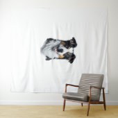 Border Collie Gesicht Wandteppich (Beispiel (Horizontal))