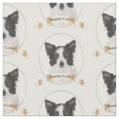 Border-Collie-Gewebe Stoff (Nahaufnahme)