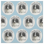 Border-Collie-Gewebe Stoff (Muster)
