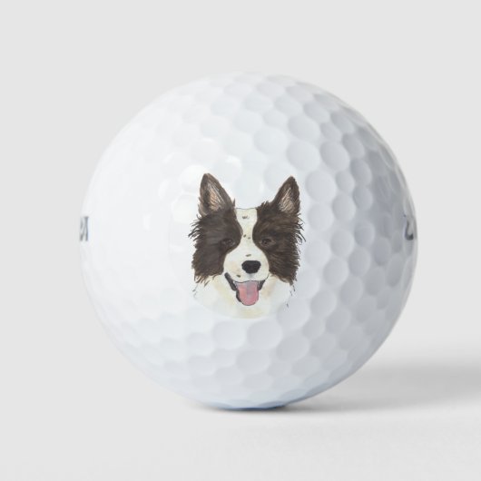 Border Collie Golfball (Vorderseite)