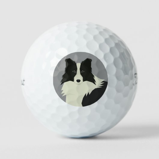 Border Collie Golfball (Vorderseite)