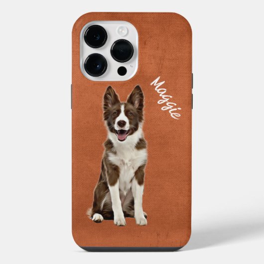 Border Collie Grunge Case-Mate iPhone-Hülle iPhone Hülle (Rückseite)