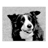 Border Collie Gummistempel (Prägung)