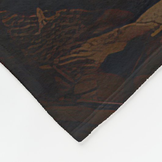 Border Collie Halloween Beängstigend Fleecedecke (Ecke)