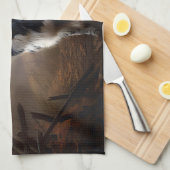 Border Collie Halloween Beängstigend Geschirrtuch (Viertel Falte)