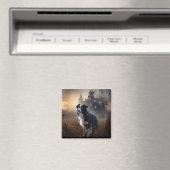 Border Collie Halloween Beängstigend Magnet (In Situ (Geschirrspüler))