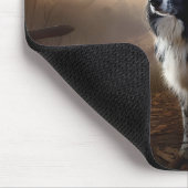 Border Collie Halloween Beängstigend Mousepad (Ecke)