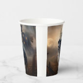 Border Collie Halloween Beängstigend Pappbecher (Rechts)