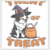 Border Collie Halloween Dog Kostüm "Leckerei oder Aufkleber (Blatt)