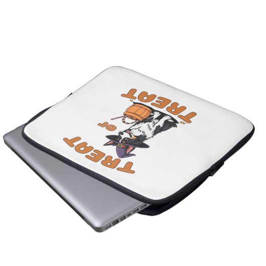 Border Collie Halloween Dog Kostüm "Leckerei oder Laptopschutzhülle (Vorne Knopf)