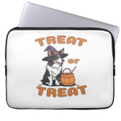 Border Collie Halloween Dog Kostüm "Leckerei oder Laptopschutzhülle (Vorderseite)