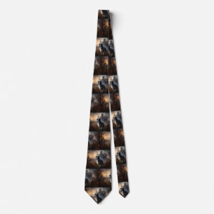 Border Collie Halloween Gruselig Krawatte