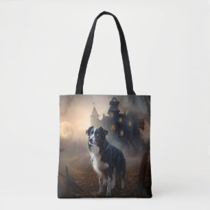Border Collie Halloween Gruselig Tasche