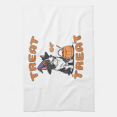 Border Collie Halloween-Hundekostüm �Süßes oder Sa Geschirrtuch (Vertikal)