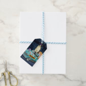 Border Collie Halloween LKW Beängstigende Nacht Geschenkanhänger (Mit Garn)