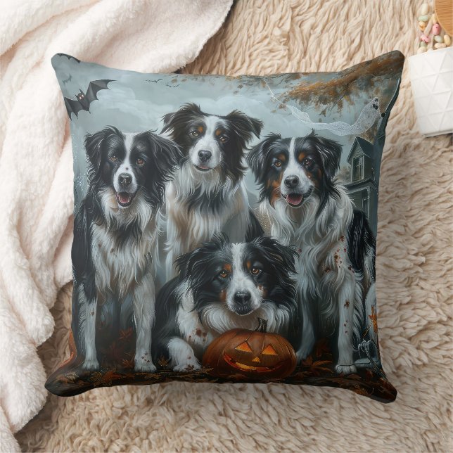 Border Collie Halloween Night Doggy Delight Kissen (Decke)