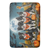 Border Collie Halloween Spooky Badematte (Vorderseite Vertikal)