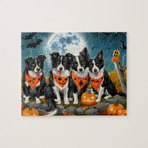 Border Collie Halloween Spooky Puzzle