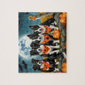 Border Collie Halloween Spooky Puzzle (Vertikal)