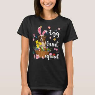 Border Collie Happy Ostertag Osterfest farbiges Ei T-Shirt