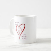 Border Collie Heart Belongs Kaffeetasse (Vorderseite Links)