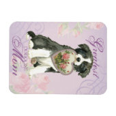 Border Collie Heart Mama Magnet (Horizontal)