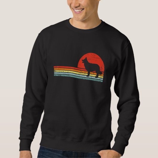 Border Collie Heartbeat Dog Owners Sweatshirt (Vorderseite)