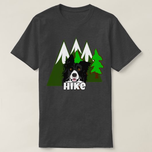 Border Collie Hike T-Shirt (Design vorne)