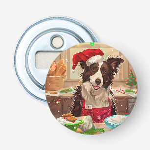 Border Collie Holiday Baking: Feierliche Weihnacht Flaschenöffner