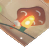 Border Collie Holiday Baking: Feierliche Weihnacht Tischdecke (Schrägansicht)