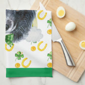 Border Collie Holiday Wohngestaltung St Patricks D Geschirrtuch (Viertel Falte)