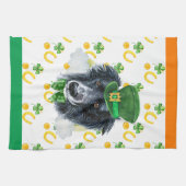 Border Collie Holiday Wohngestaltung St Patricks D Geschirrtuch (Horizontal)
