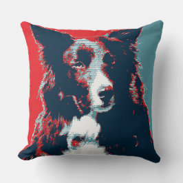 Border Collie Hope Parody Poster Kissen