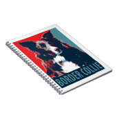Border Collie Hope Parody Poster Notizblock (Rechte Seite)