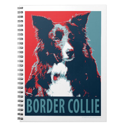 Border Collie Hope Parody Poster Notizblock (Vorderseite)
