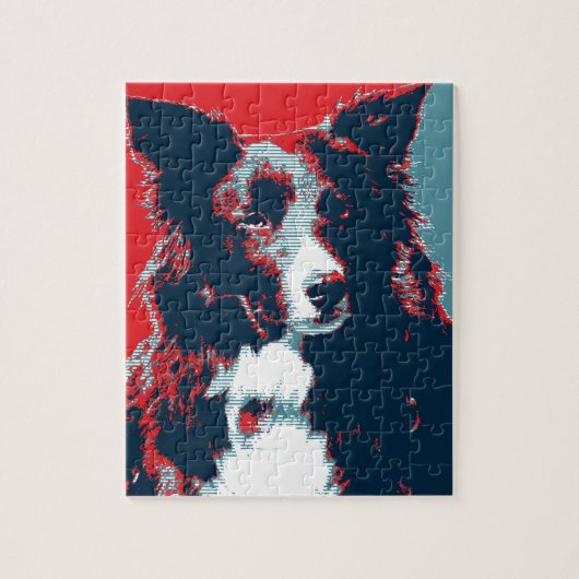 Border Collie Hope Parody Poster Puzzle (Vertikal)