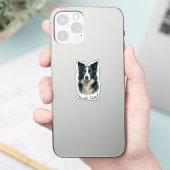 Border Collie Hund Aufkleber (Telefon)