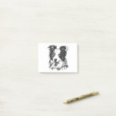 Border Collie Hund - Aussie Liebhaber Post-it Klebezettel (Auf Schreibtisch)