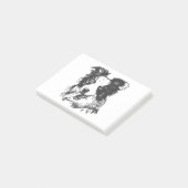 Border Collie Hund - Aussie Liebhaber Post-it Klebezettel (angewinkelt)