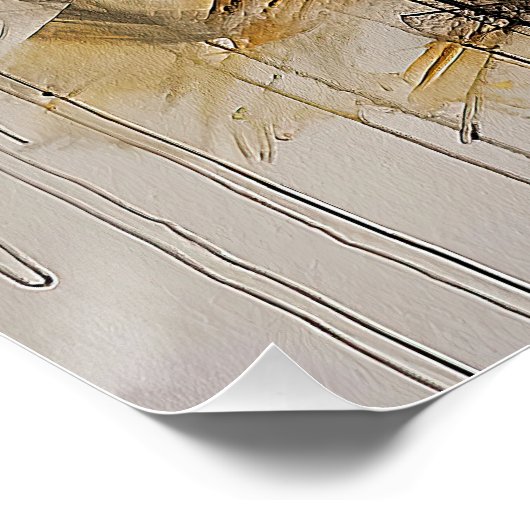 Border Collie Hund im Wind 002 - Yacobsen Deros Poster (Ecke)