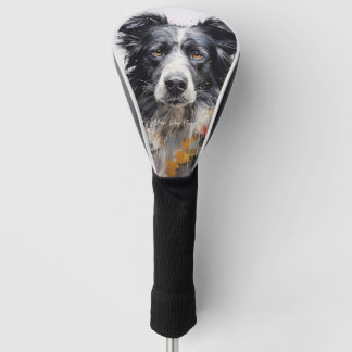Border Collie Hund im Wind 003 - Yacobsen Deros Golf Headcover