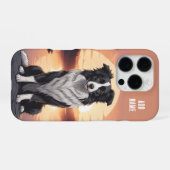 Border Collie Hund iPhone Hülle (Rückseite (Horizontal))