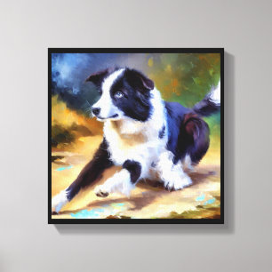 Border Collie Hund Leinwanddruck