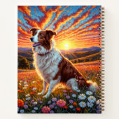 Border Collie Hund Notizblock (Rückseite)