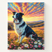 Border Collie Hund Notizblock (Rückseite)