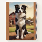Border Collie Hund Notizblock (Rückseite)