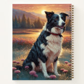 Border Collie Hund Notizblock (Rückseite)